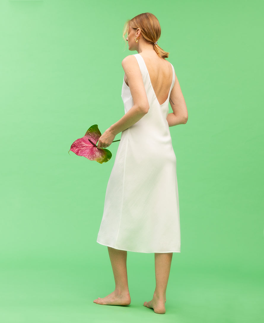Natura linen midi dress