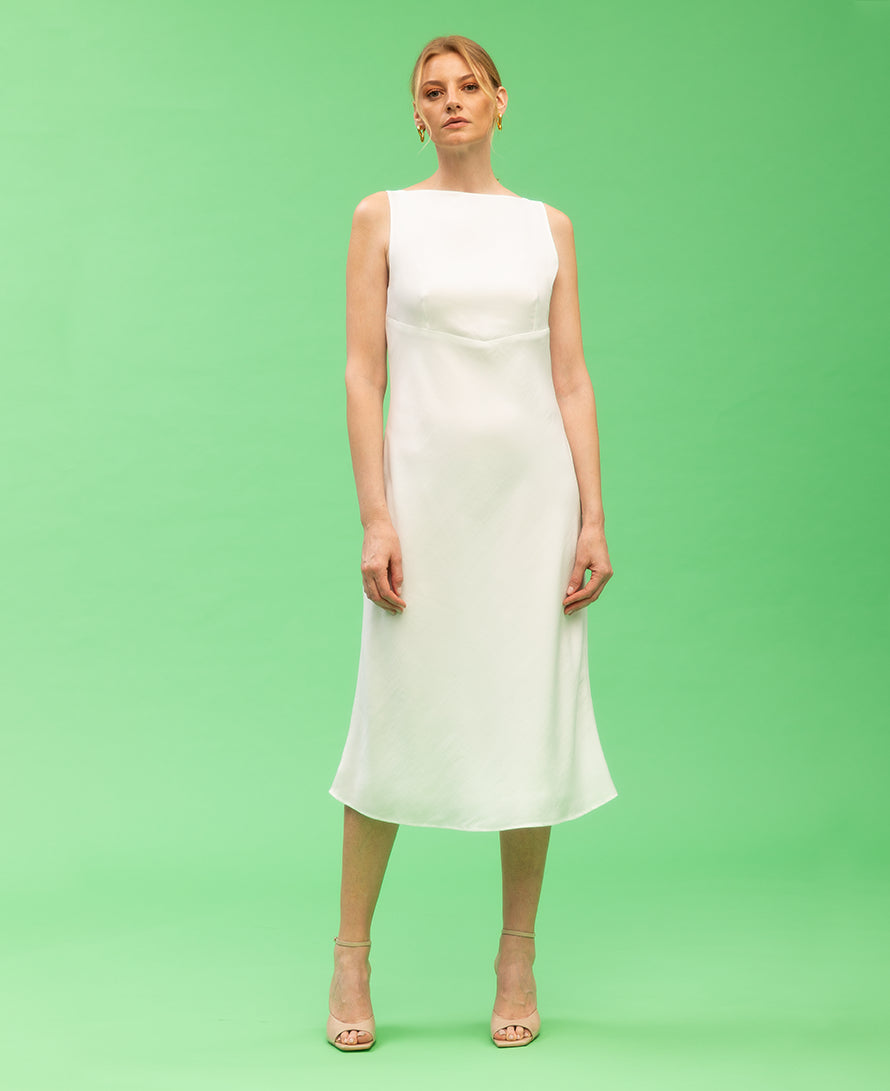 Natura linen midi dress
