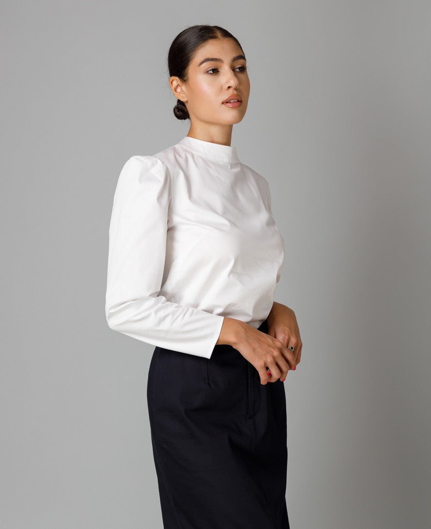 TURTLENECK Cotton Blouse