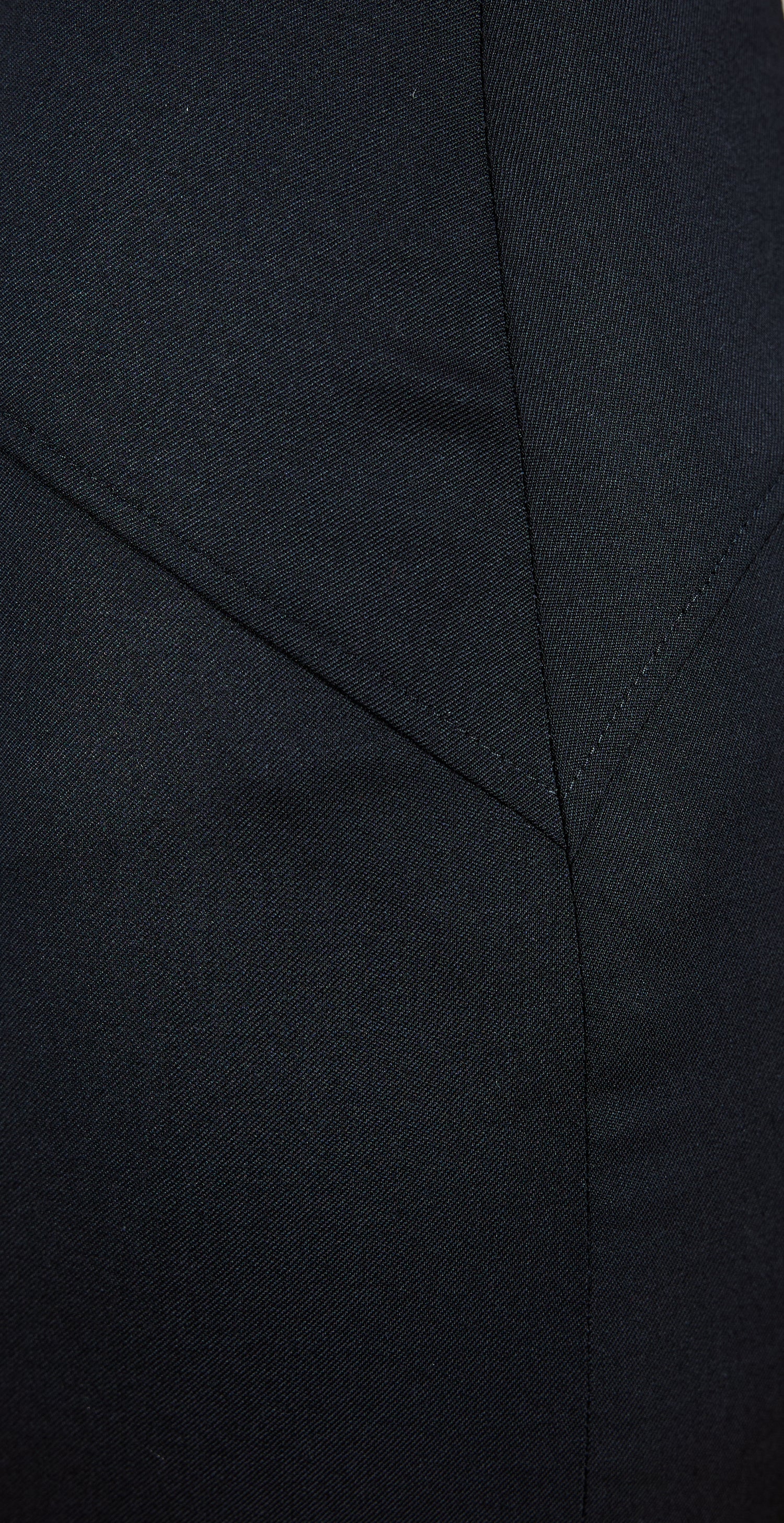 Panelled midi pencil skirt