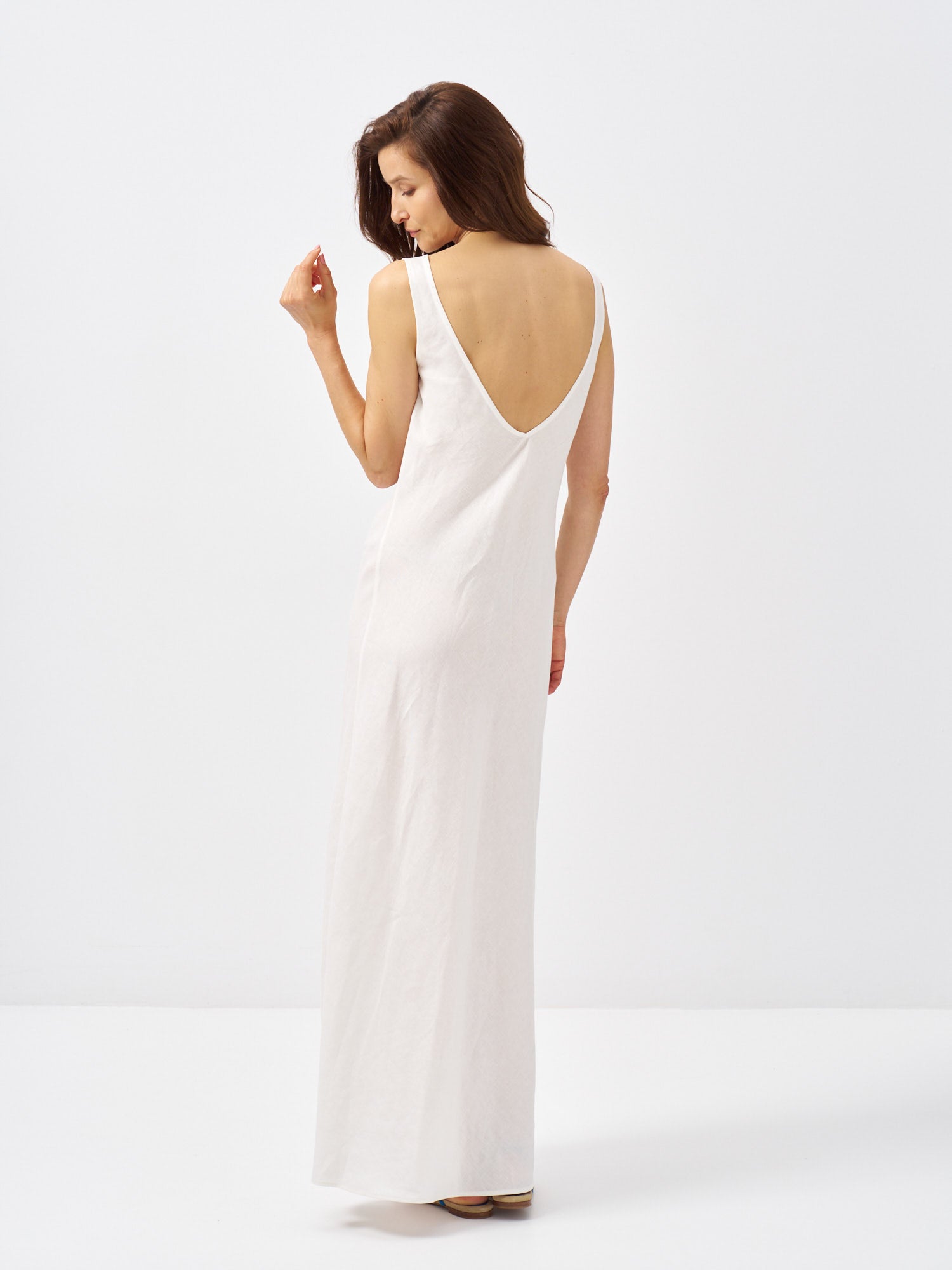 Alma Bias-Cut Open Back Dress