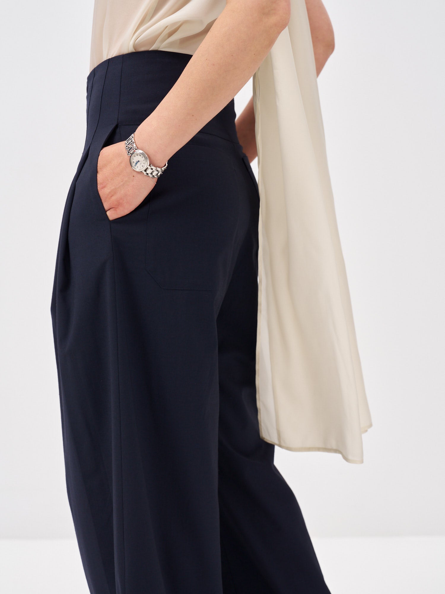 Victoria Pleated Wide Leg Trousers