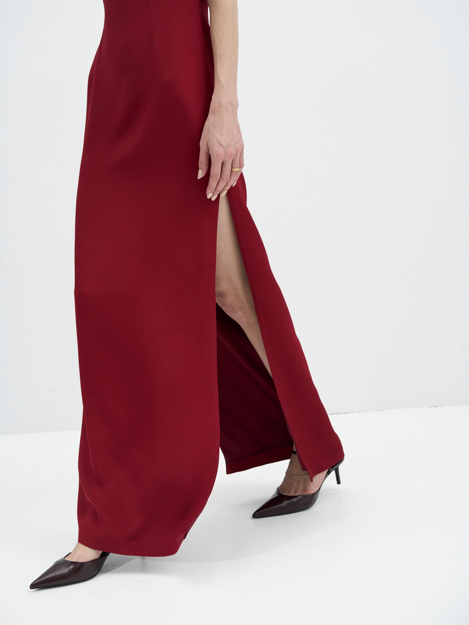 Odile Silk Dress with Side Cutouts