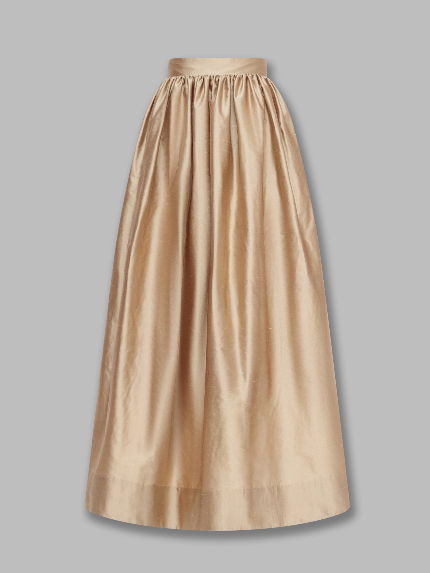 The Liora Skirt – Shantung Silk Maxi