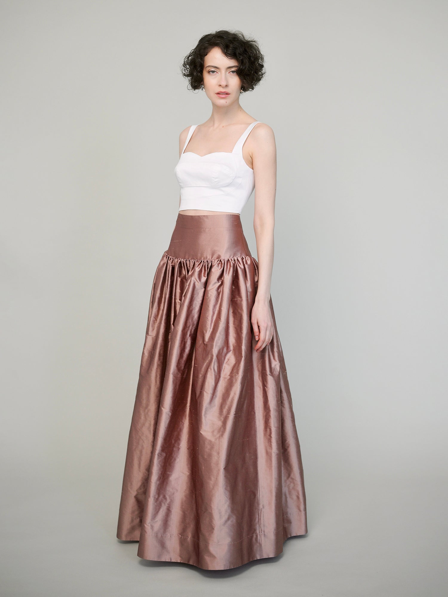 The Evora Skirt Santung Silk