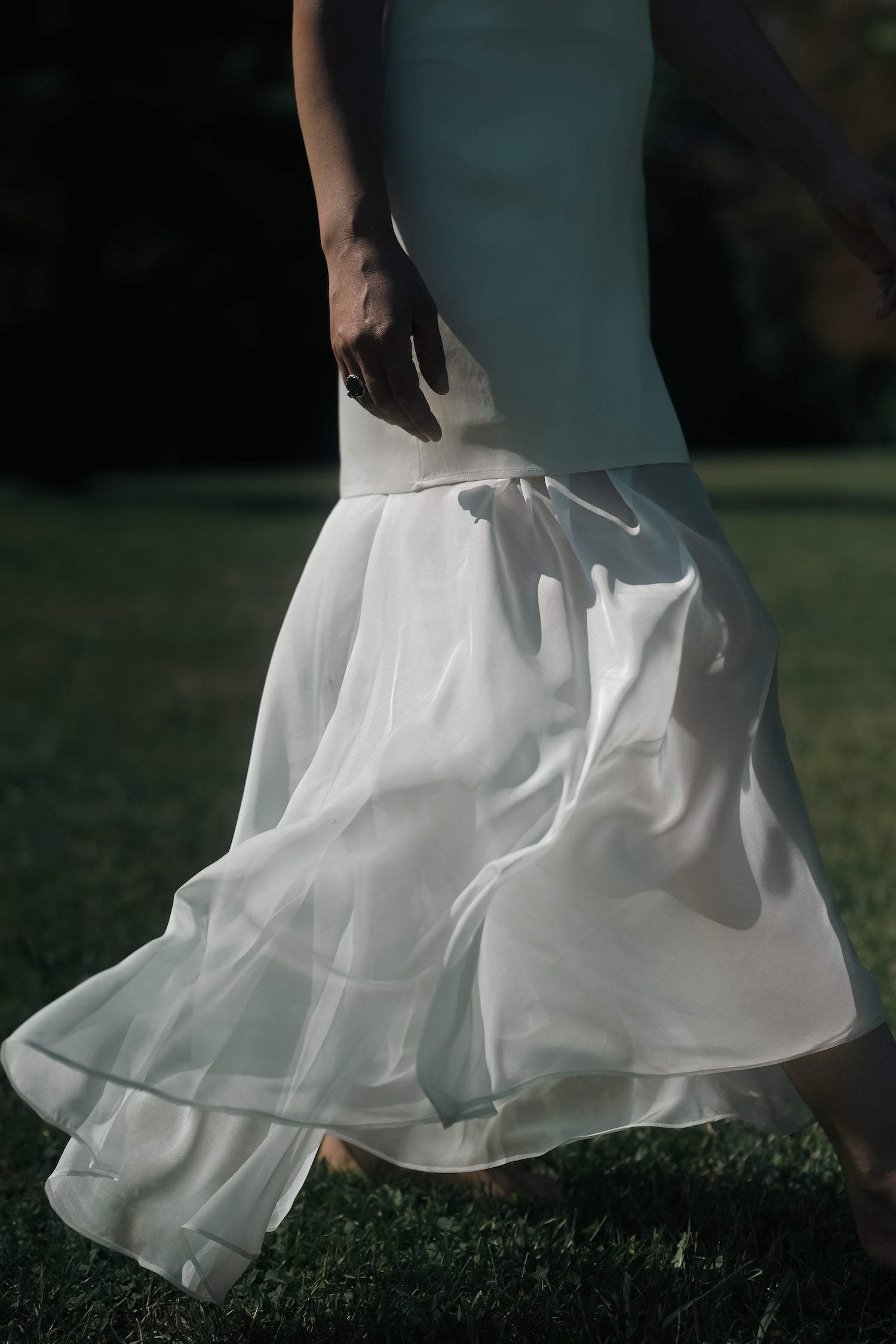 Mara Maxi Silk Dress Ivory