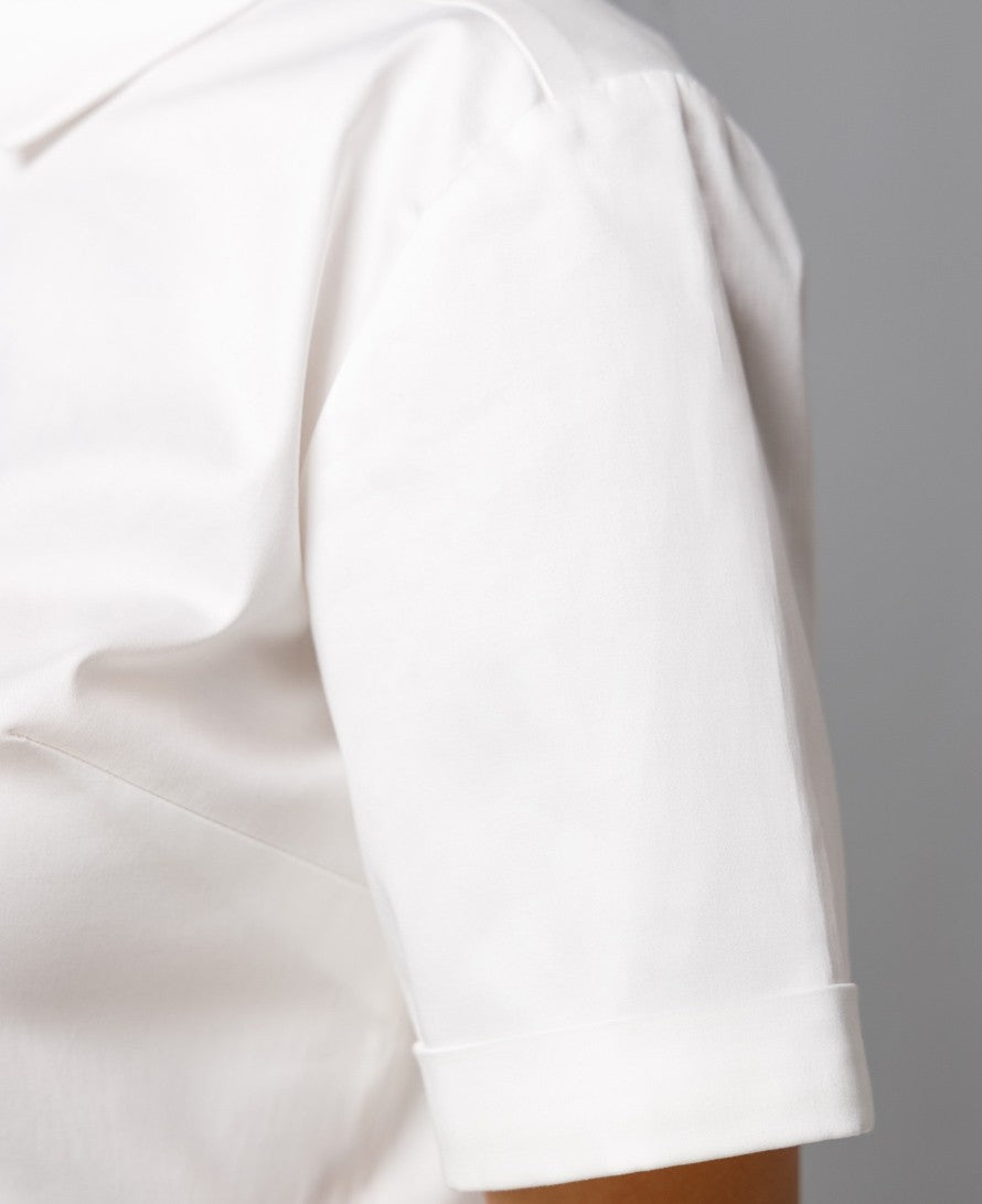 Cropped White Shirt