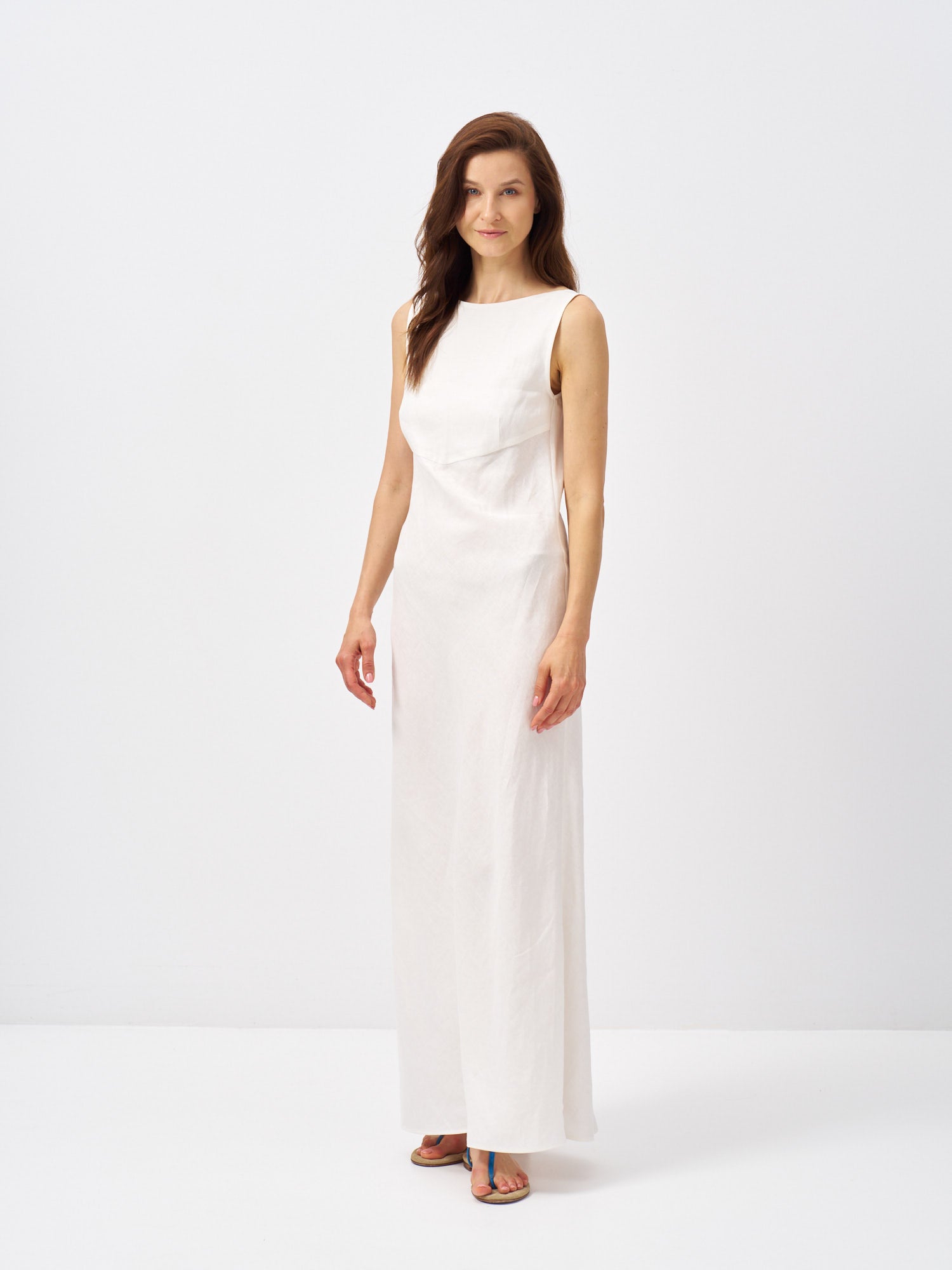 Alma Bias-Cut Open Back Dress