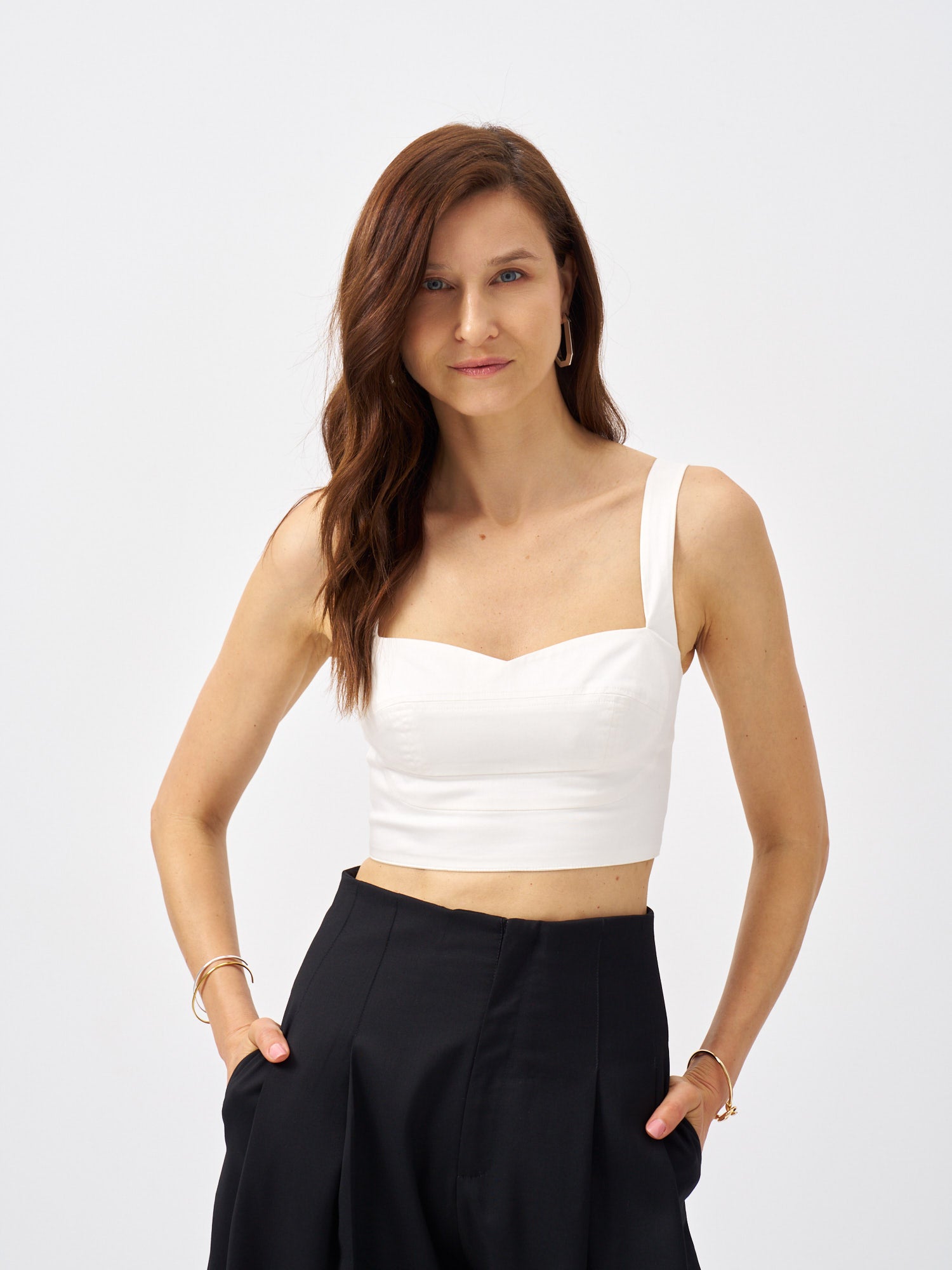 NORA Bustier Top in Ivory