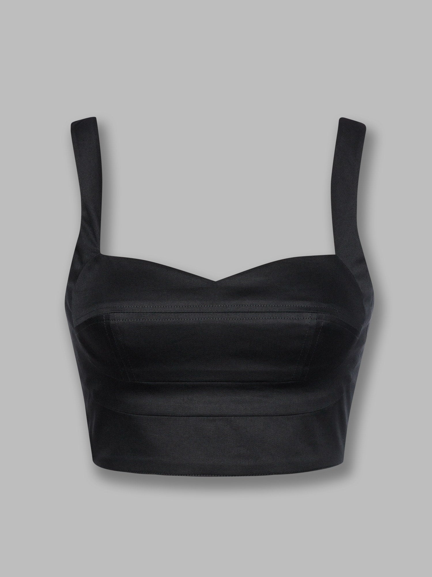 NORA BUSTIER TOP Black