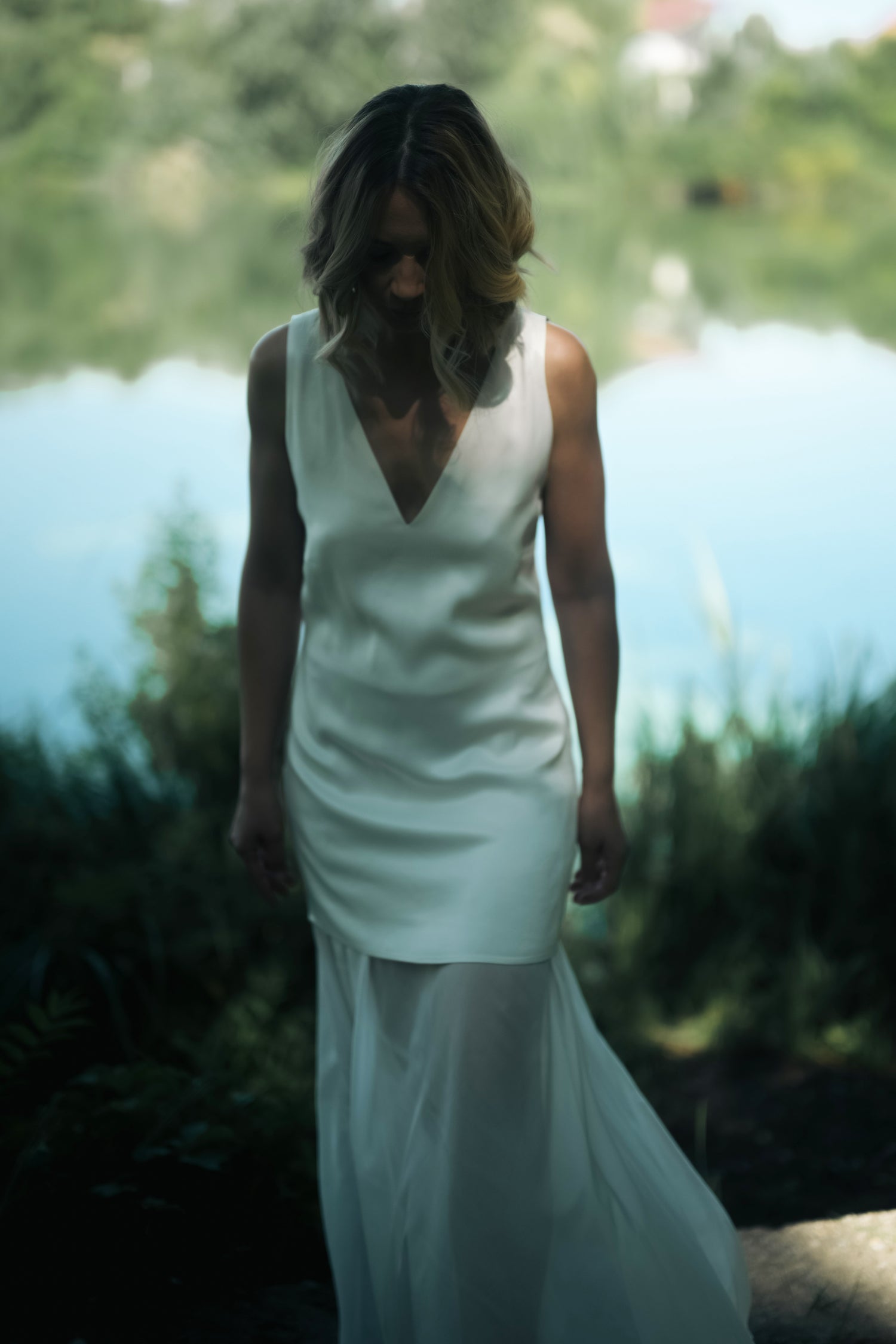 Mara Maxi Silk Dress Ivory